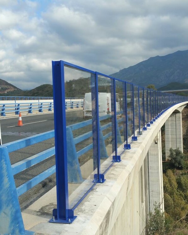 Écran PMMA - Projets de sécurité routière